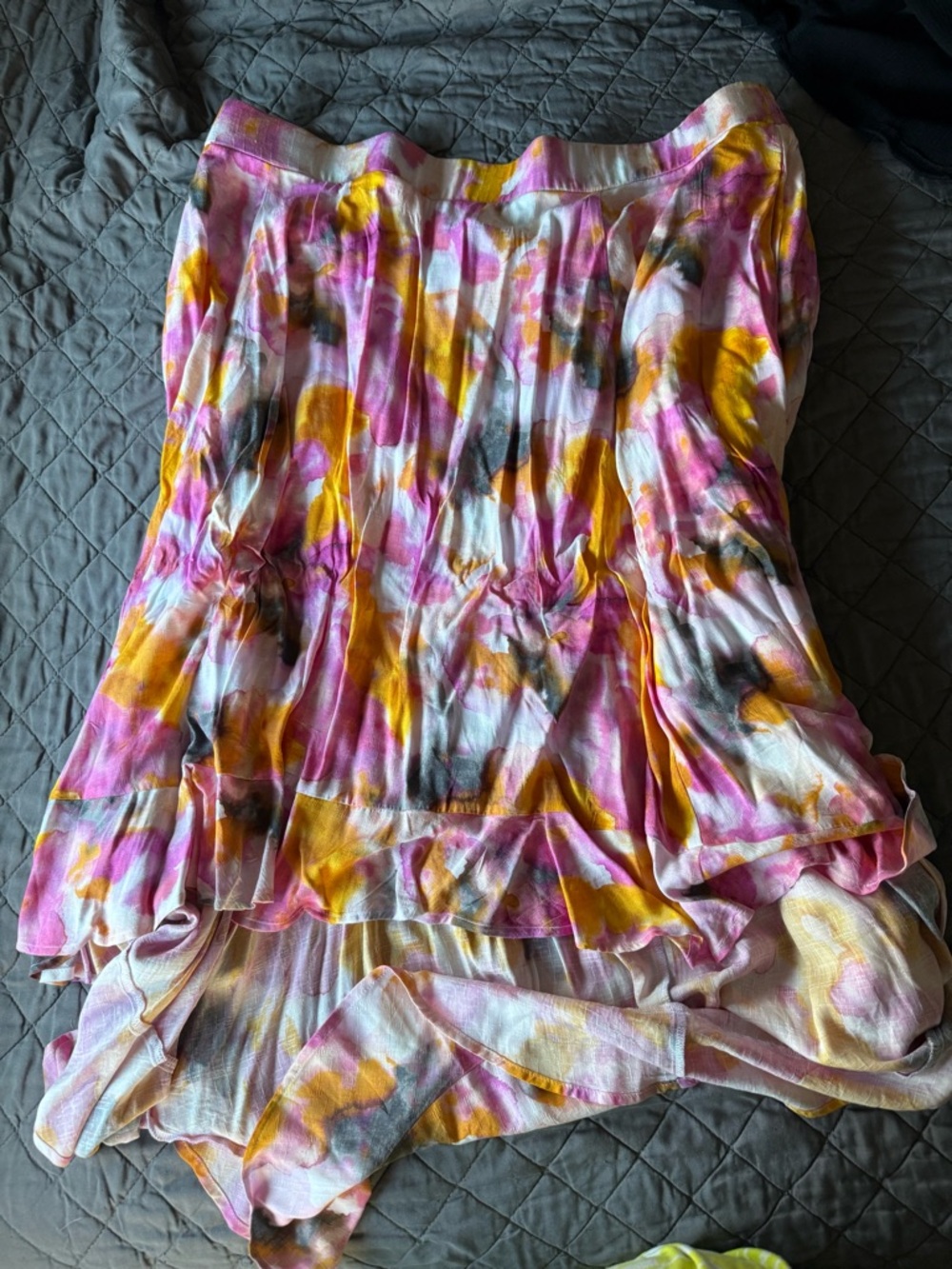 Torrid Watercolor High-Low Midi Skirt